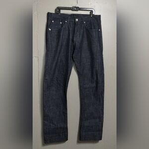 Live Mechanics Men's Dark Blue Jeans Size (34)